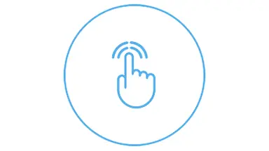 Finger click icon
