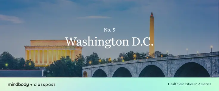 Washington DC top 10 healthiest city in america