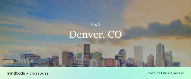 Denver, Colorado top 10 healthiest city in america
