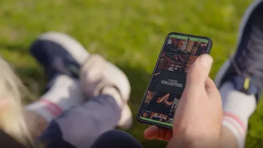 Someone using a branded app