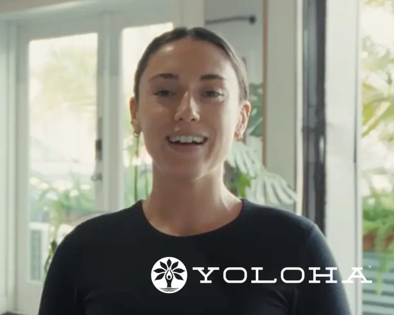 An instructor at Yoloha